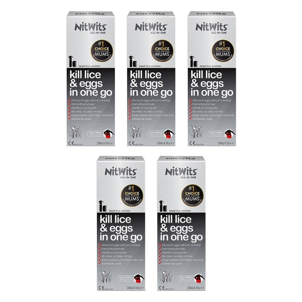 NitWits All in One treatment 120mL Pack of 5
