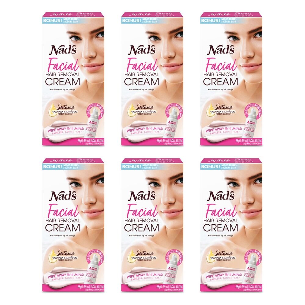 Nad's Facial Hair Removal Cream 28g Pack of 6