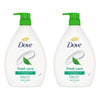 Dove Fresh Care Body Wash 1L Pack of 2