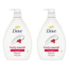 Dove Fruity Nourish Body Wash 1L Pack of 2
