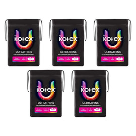 U By Kotex Super Ultrathin Pads 12 Pack x 6 Bundle of 5