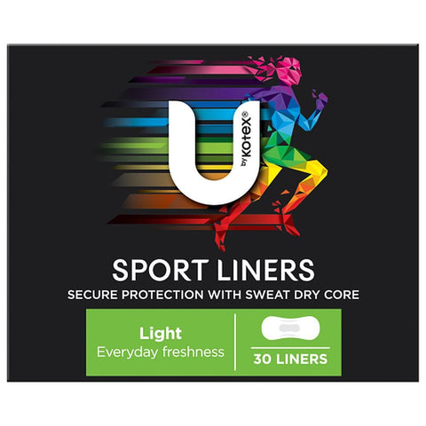 U By Kotex Sport Active Freshness Liners 30 Pack