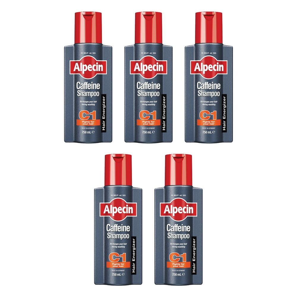 Alpecin Caffeine Shampoo C1 For Stronger Hair 250mL Pack of 5