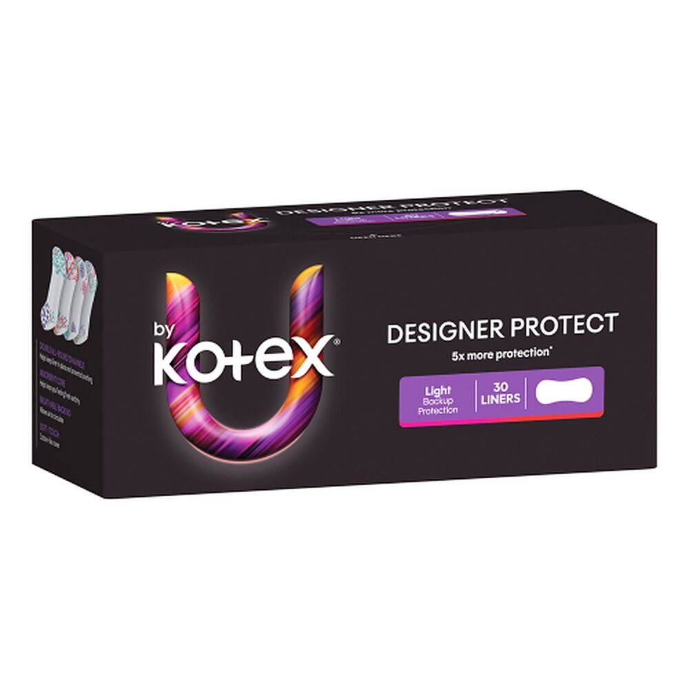 U By Kotex Designer Liners Light 30 Pack x 6