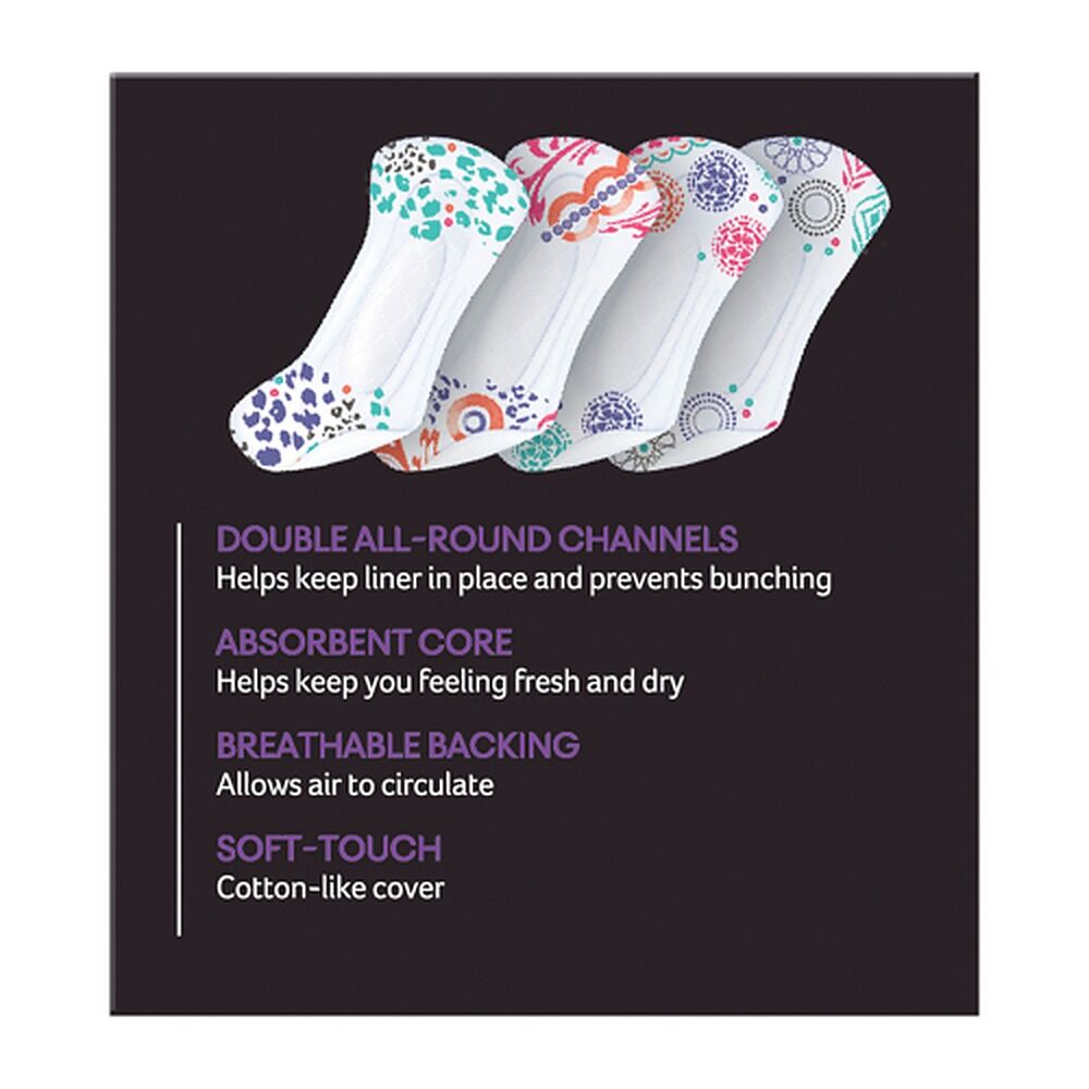 U By Kotex Designer Liners Light 30 Pack x 6