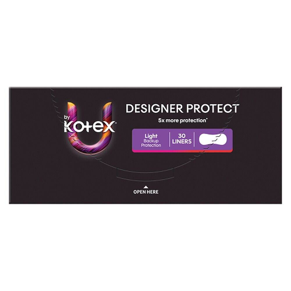 U By Kotex Designer Liners Light 30 Pack x 6