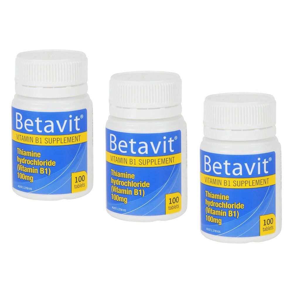 Betavit 100mg Tablets - Bottle of 100 Pack of 3