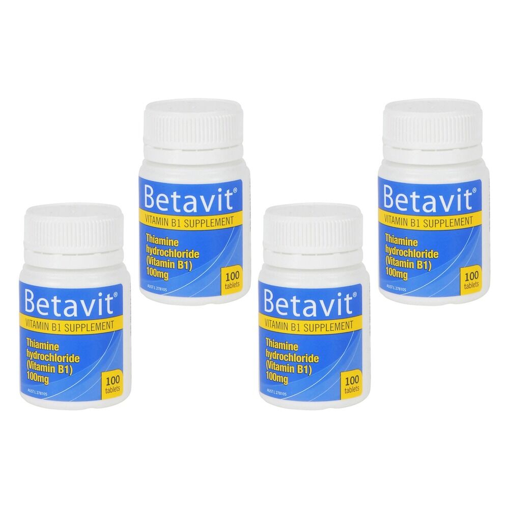 Betavit 100mg Tablets - Bottle of 100 Pack of 4