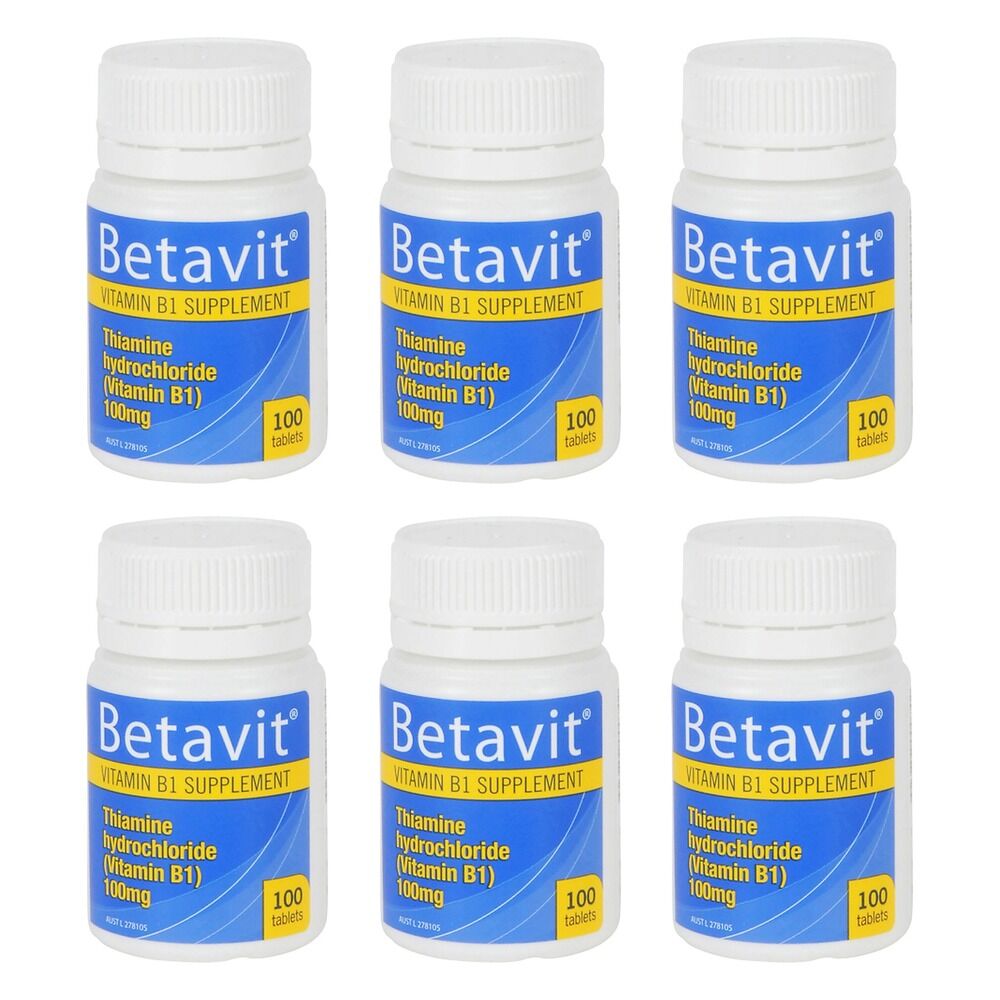 Betavit 100mg Tablets - Bottle of 100 Pack of 6
