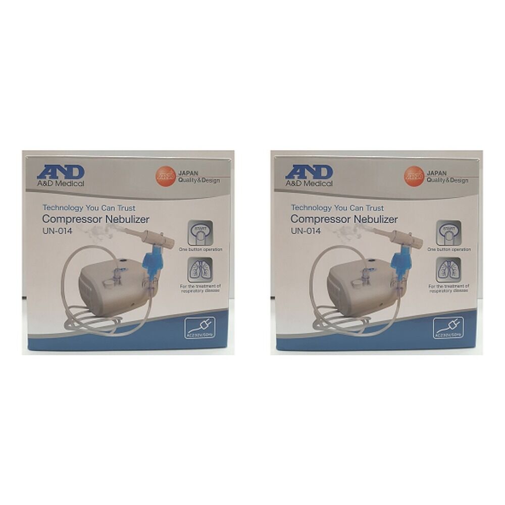 A&D Medical Compact Compressor Nebuliser Pack of 2