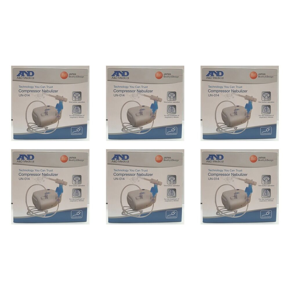 A&D Medical Compact Compressor Nebuliser Pack of 6