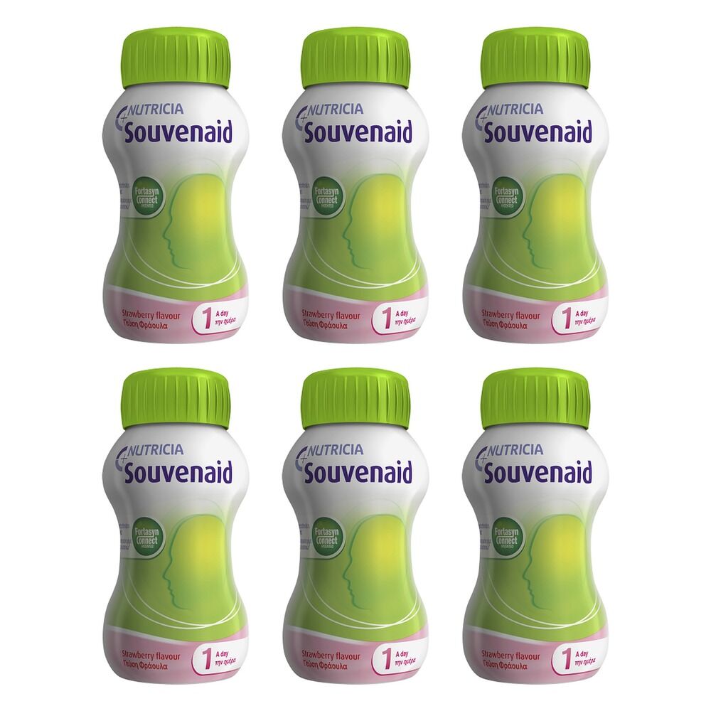 Souvenaid Strawberry Flavour 4x125mL Pack of 6