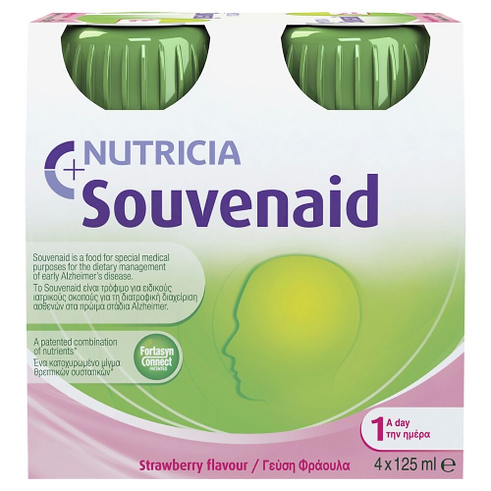 Souvenaid Strawberry Flavour 4x125mL