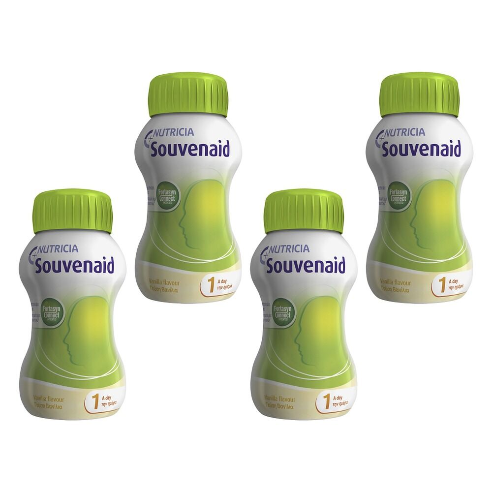 Souvenaid Vanilla Flavour 4x125mL Pack of 4