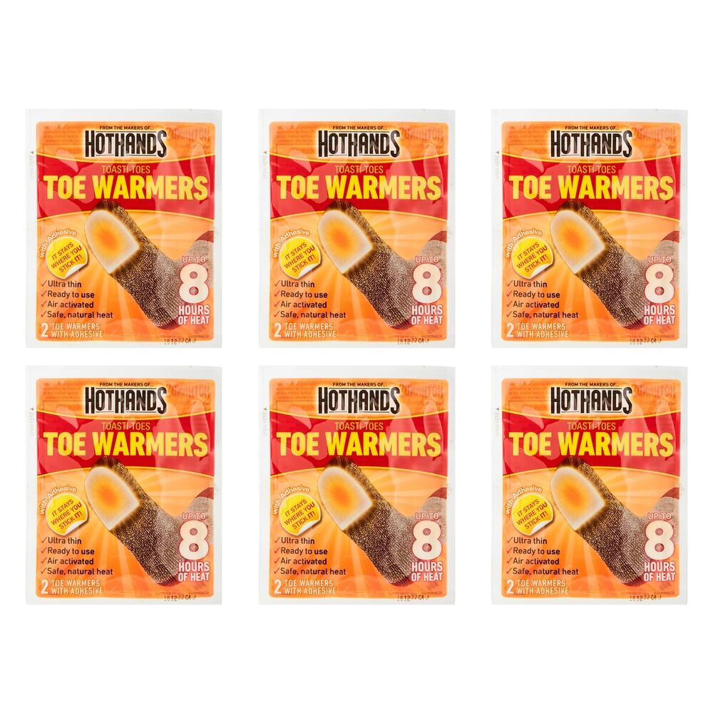 Hot Hands Toe Warmers x 24 Bundle of 6