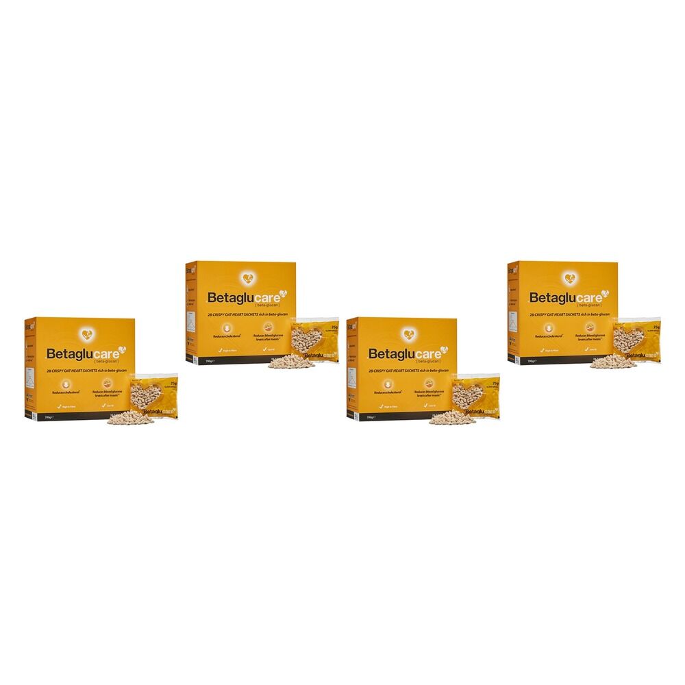 Betaglucare Beta-Glucan Crispy Oat Heart 25g x 28 Sachets Pack of 4