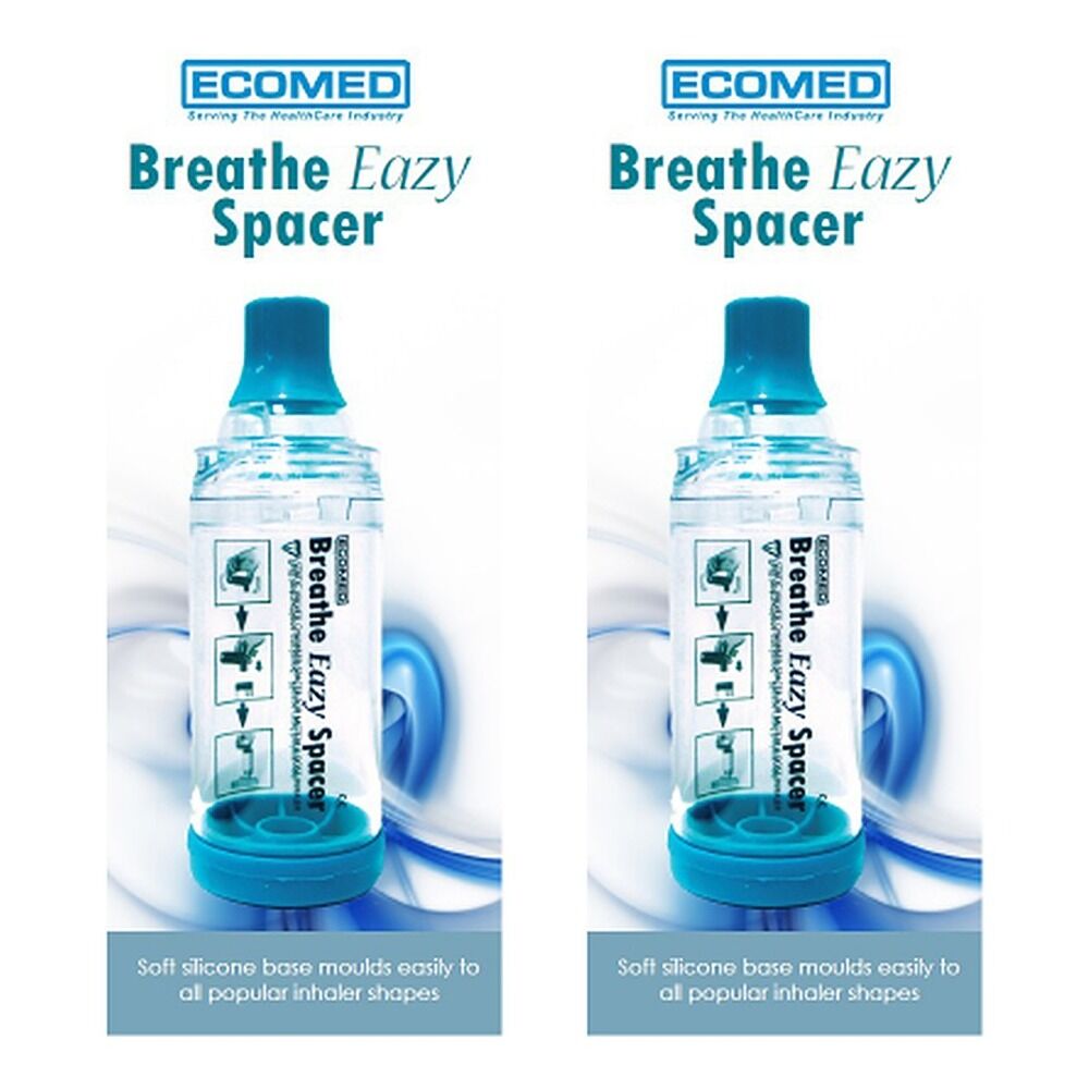 Ecomed Breathe Eazy Spacer with Mouth Piece Pack of 2