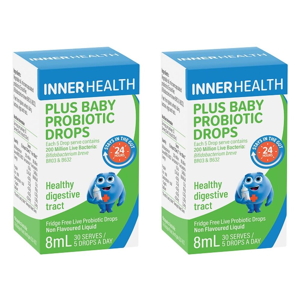 Inner Health Plus Baby Probiotic Drops 8mL Pack of 2