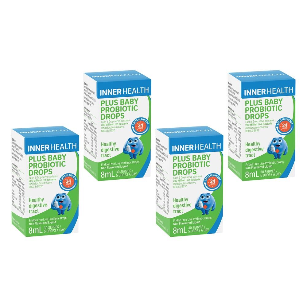 Inner Health Plus Baby Probiotic Drops 8mL Pack of 4