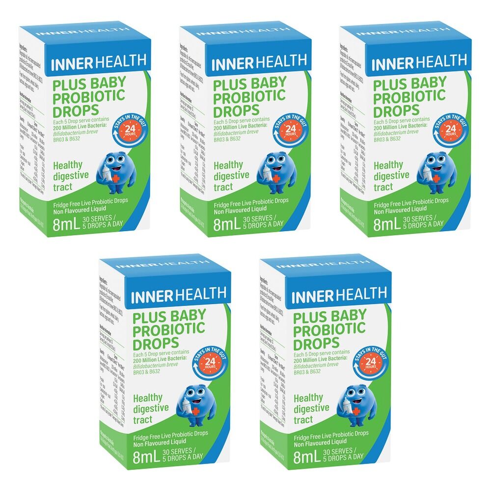 Inner Health Plus Baby Probiotic Drops 8mL Pack of 5