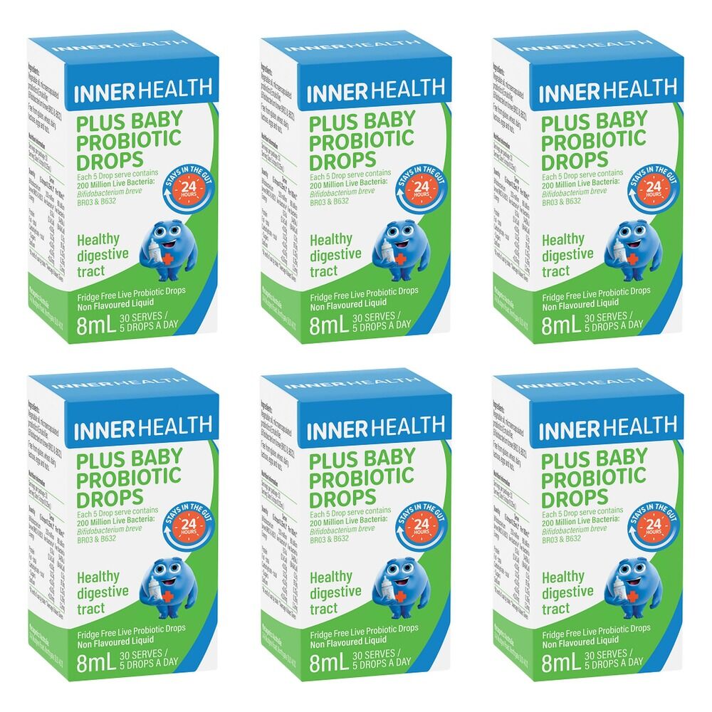Inner Health Plus Baby Probiotic Drops 8mL Pack of 6