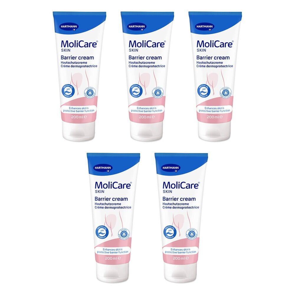 MoliCare Skin Barrier Cream 200mL Pack of 5