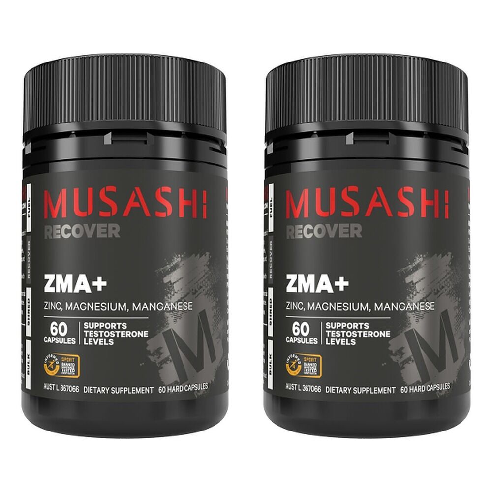 Musashi ZMA+ 60 Capsules Pack of 2