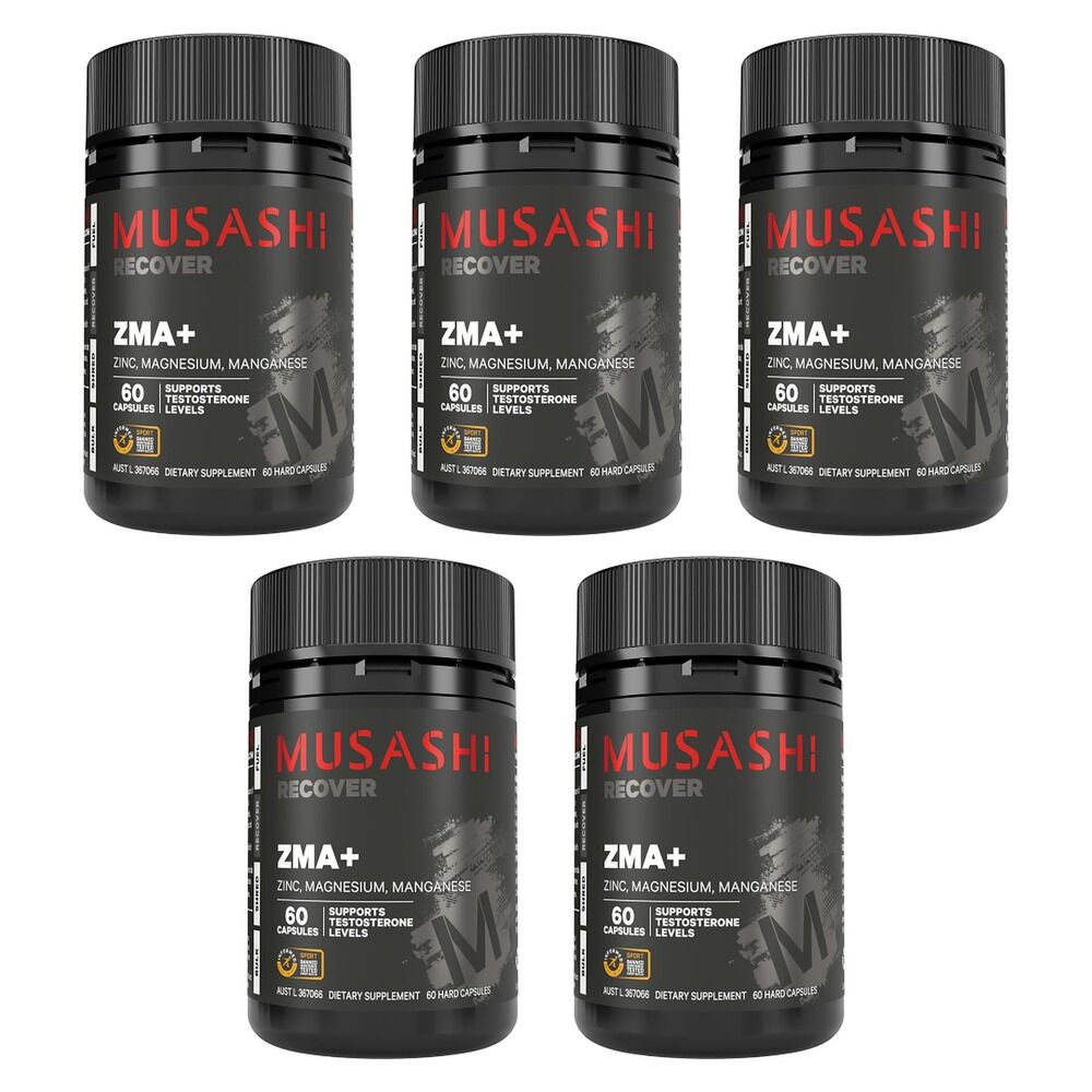 Musashi ZMA+ 60 Capsules Pack of 5