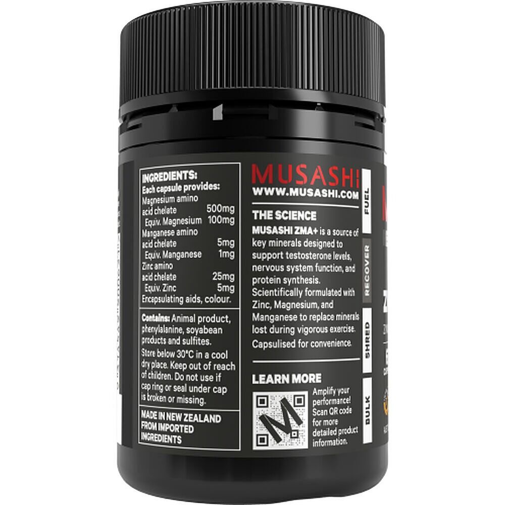 Musashi ZMA+ 60 Capsules