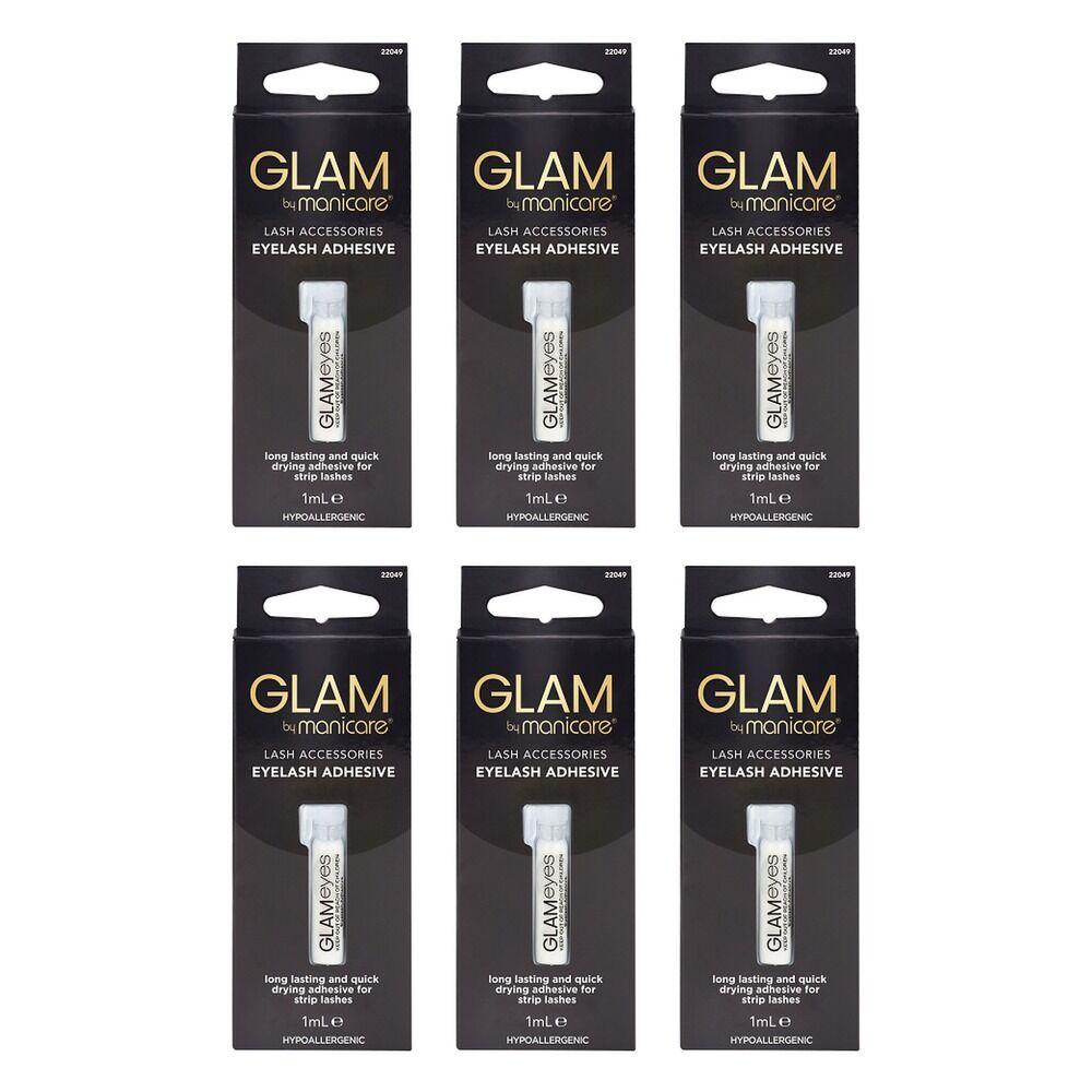 Glam by Manicare Eyelash Adhesive 1mL Pack of 6