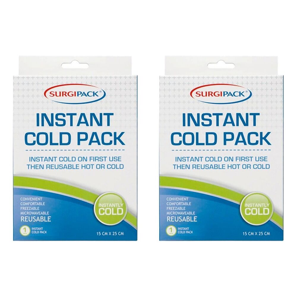 SurgiPack Hot/Cold Instant/Reusable Pack Bundle of 2