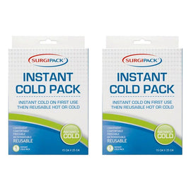 SurgiPack Hot/Cold Instant/Reusable Pack Bundle of 2