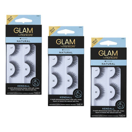 Glam by Manicare Kendall Mink Effect Lashes 2 Pairs Pack of 3