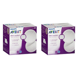 Philips Avent Ultra Comfort Disposable Breast Pads 60 Pack Bundle of 2