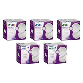 Philips Avent Ultra Comfort Disposable Breast Pads 60 Pack Bundle of 5
