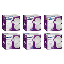 Philips Avent Ultra Comfort Disposable Breast Pads 60 Pack Bundle of 6
