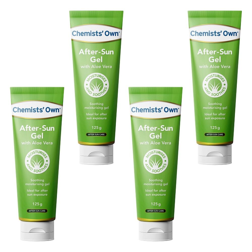 Chemists' Own After-Sun Gel with Aloe Vera Tube 125g Pack of 4