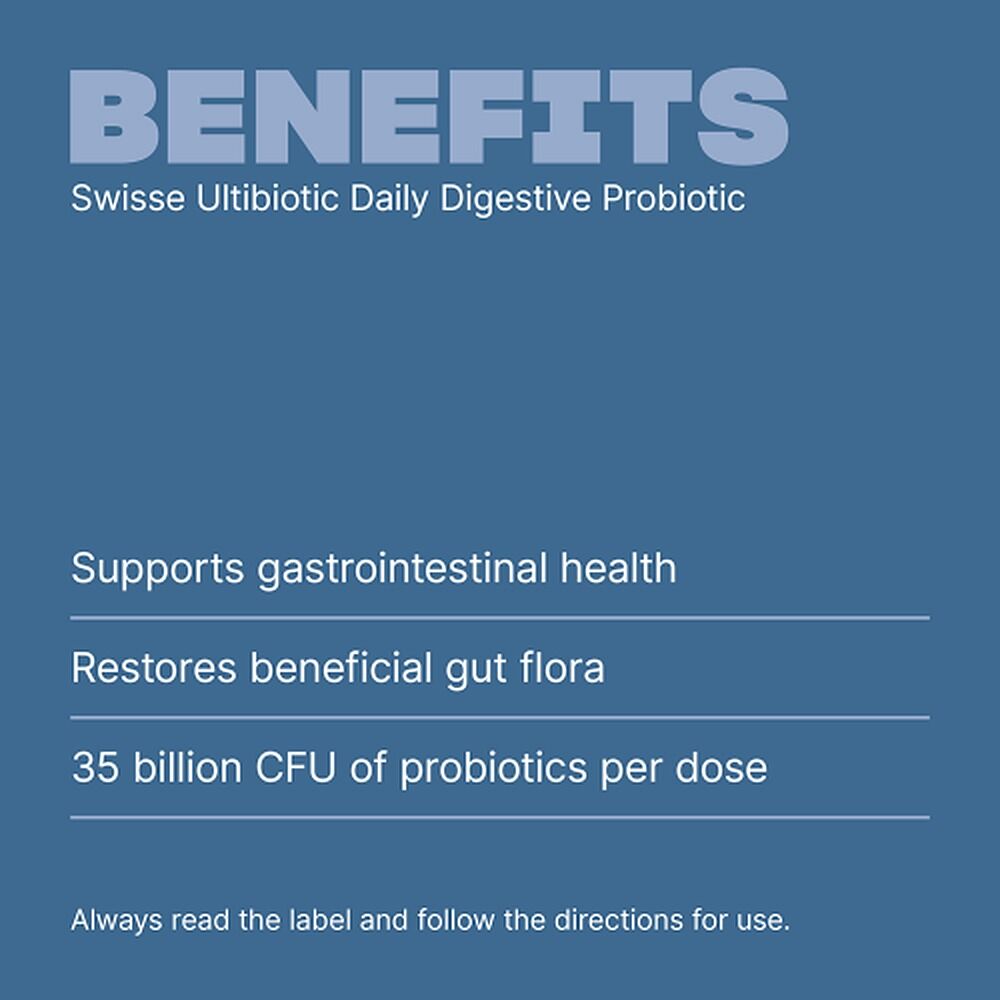 Swisse Ultibiotic Daily Digestive Probiotic 30 Capsules