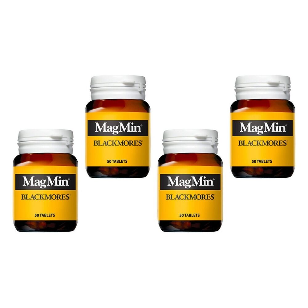 Blackmores MagMin (PBS) Tablets 50 Bottle Pack of 4