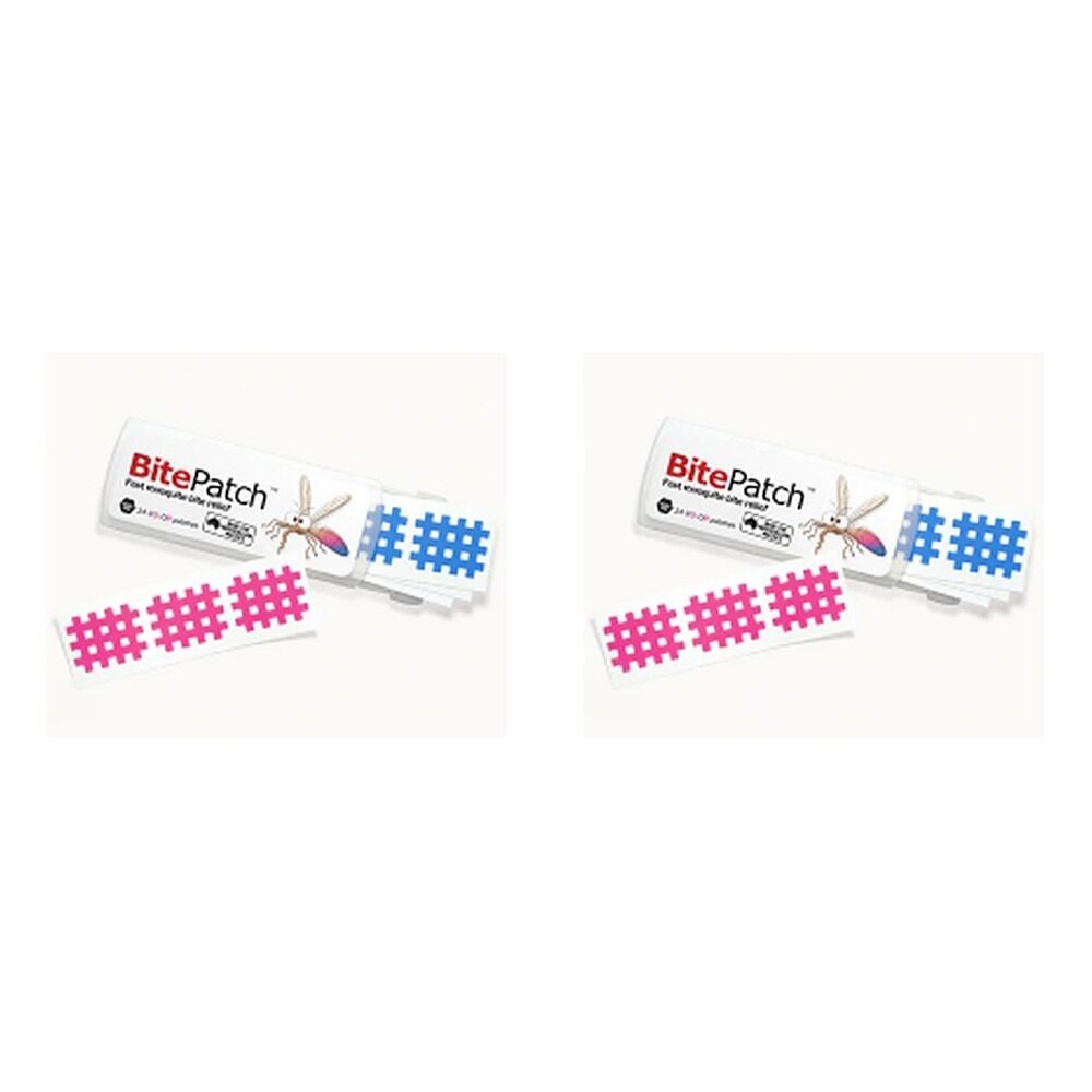 BitePatch Mosquito Bite Relief Colour 24 Pack x 15 Bundle of 2