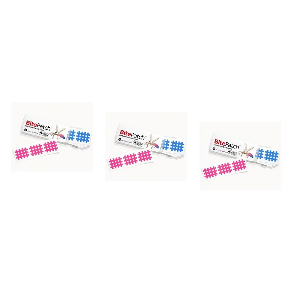 BitePatch Mosquito Bite Relief Colour 24 Pack x 15 Bundle of 3