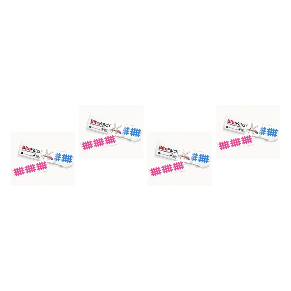 BitePatch Mosquito Bite Relief Colour 24 Pack x 15 Bundle of 4