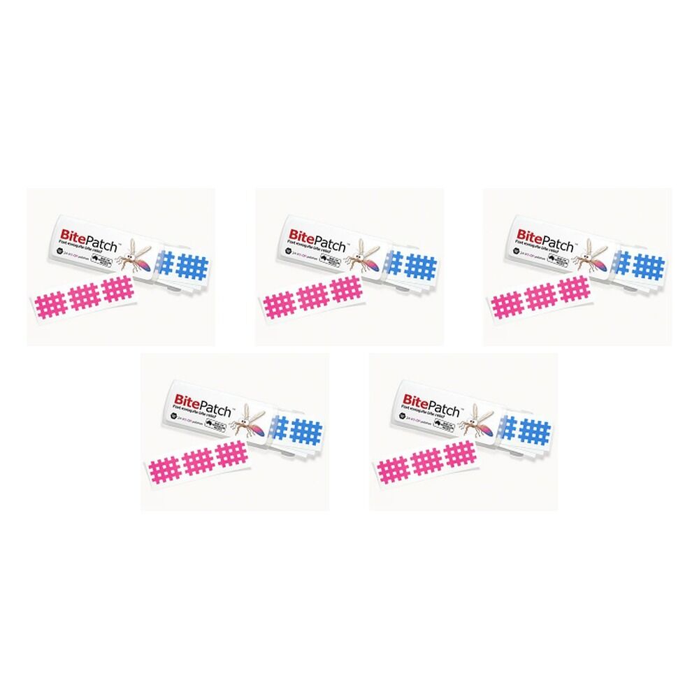 BitePatch Mosquito Bite Relief Colour 24 Pack x 15 Bundle of 5