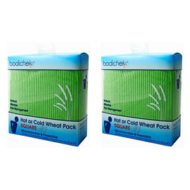 Bodichek Hot/Cold Wheat Pack, Rectangle, 25 x 15cm Bundle of 2