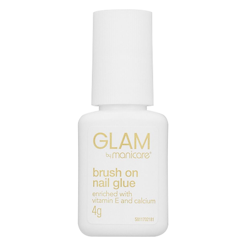 Glam by Manicare Brush-On Nail Glue 4g x 3