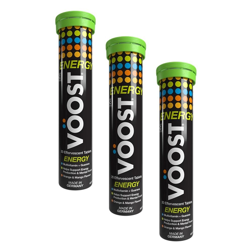 VOOST Energy Orange & Mango Twenty Effervescent Tablets Pack of 3