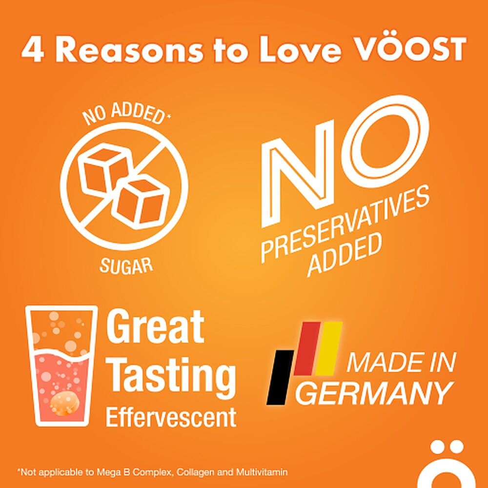 VOOST Vitamin C 1000mg Blood Orange Twenty Effervescent Tablets x 8