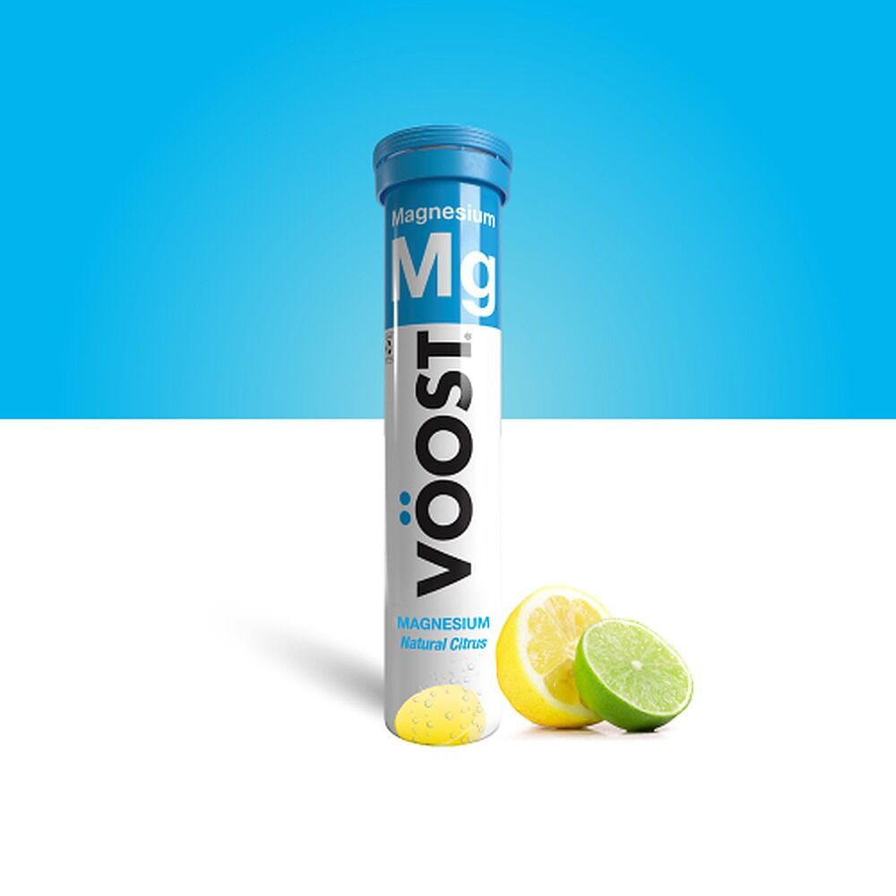 VOOST Magnesium 200mg Natural Citrus Twenty Effervescent Tablets x 8