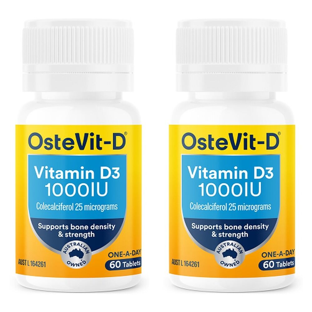 Ostevit D Vitamin D 1000IU 60 Tablets Pack of 2