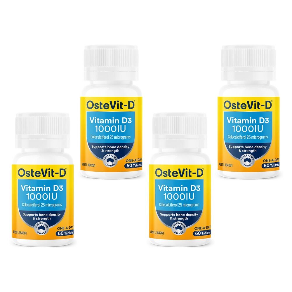 Ostevit D Vitamin D 1000IU 60 Tablets Pack of 4